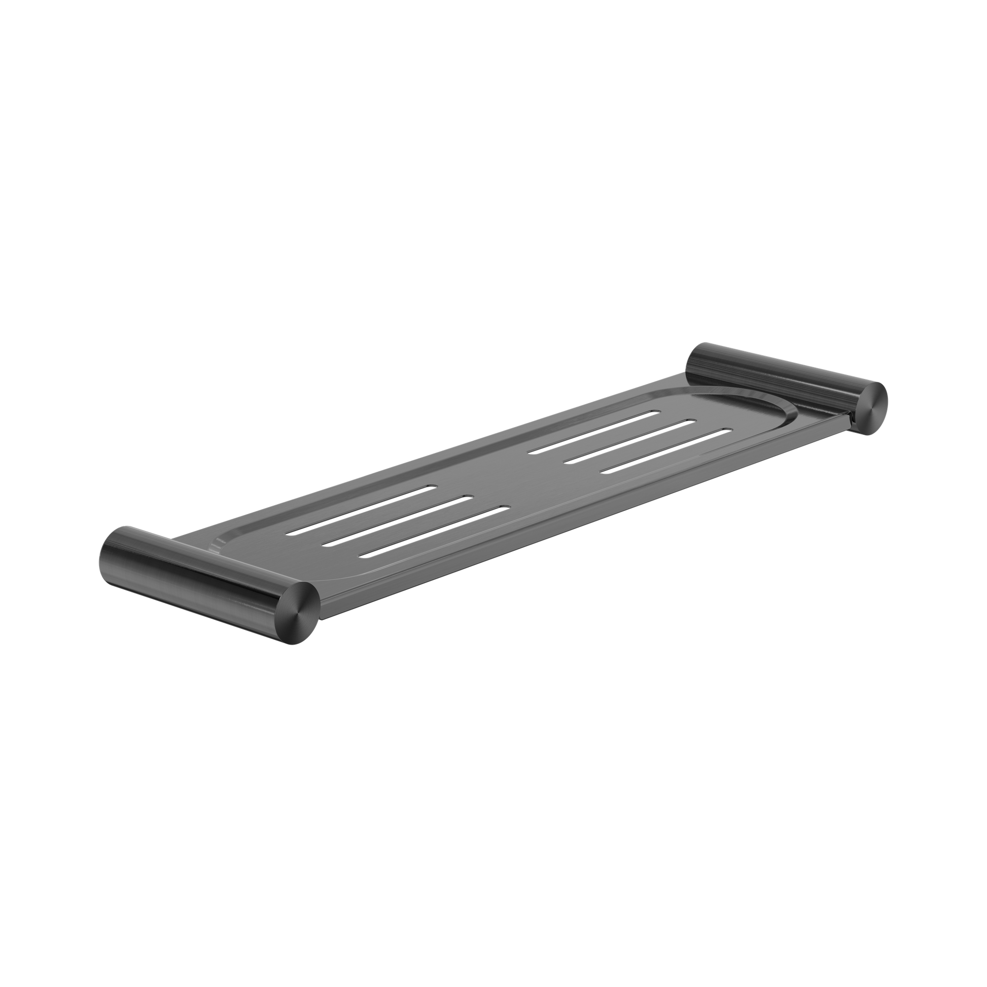 Nero New Mecca Metal Shower Shelf, Gun Metal