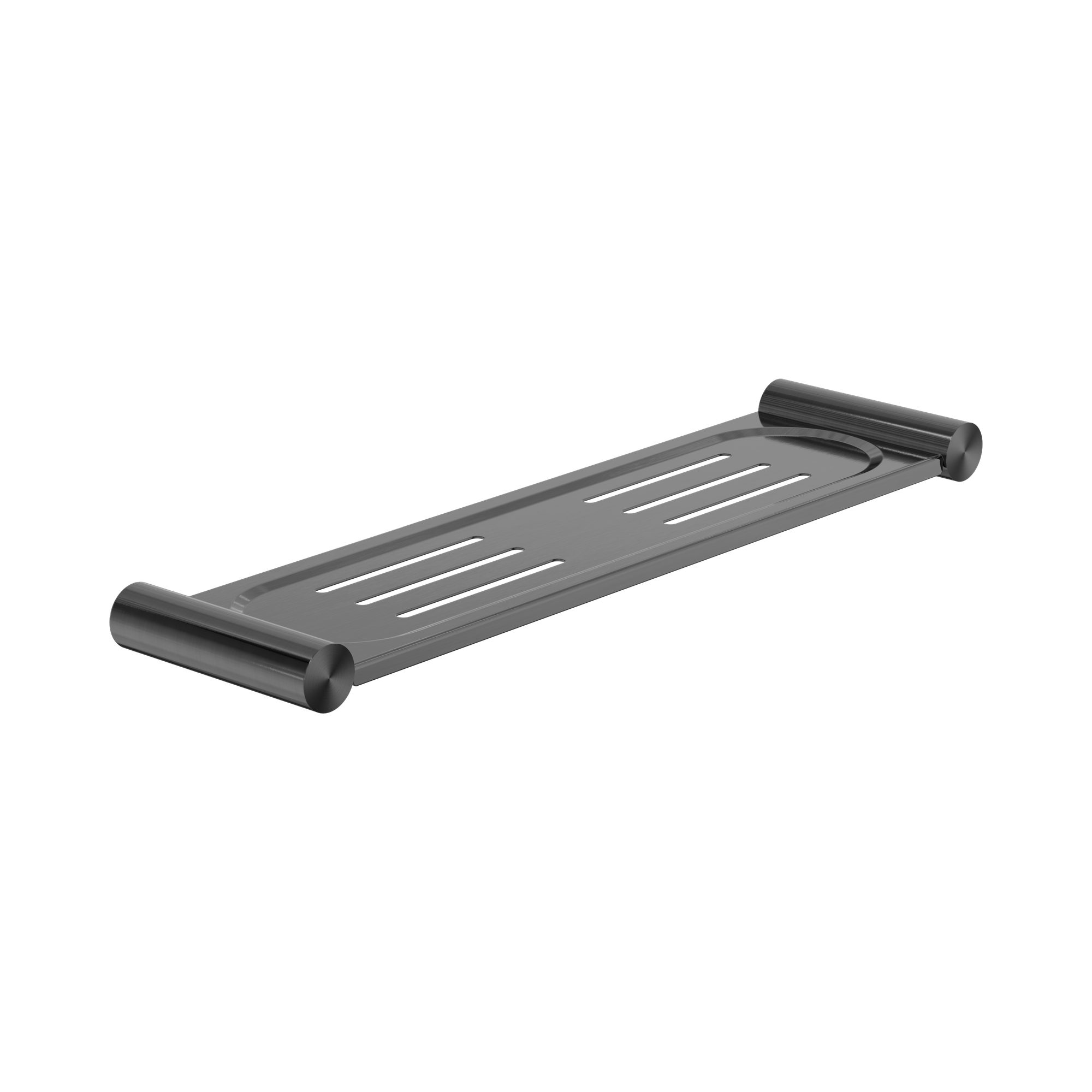 Nero New Mecca Metal Shower Shelf, Gun Metal