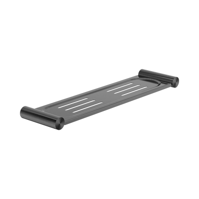 Nero New Mecca Metal Shower Shelf, Gun Metal