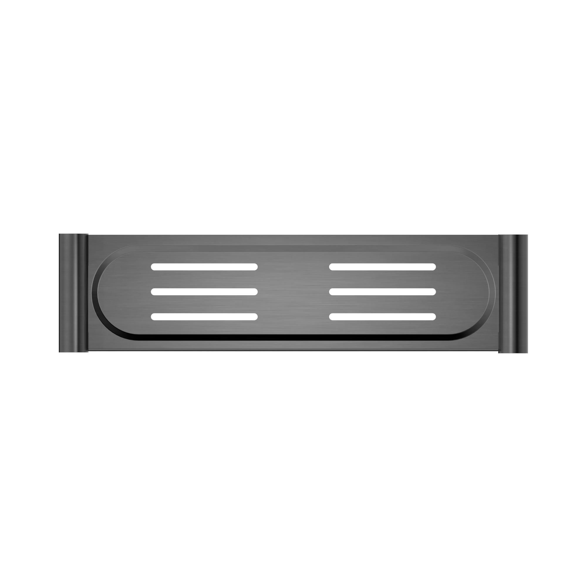 Nero New Mecca Metal Shower Shelf, Gun Metal
