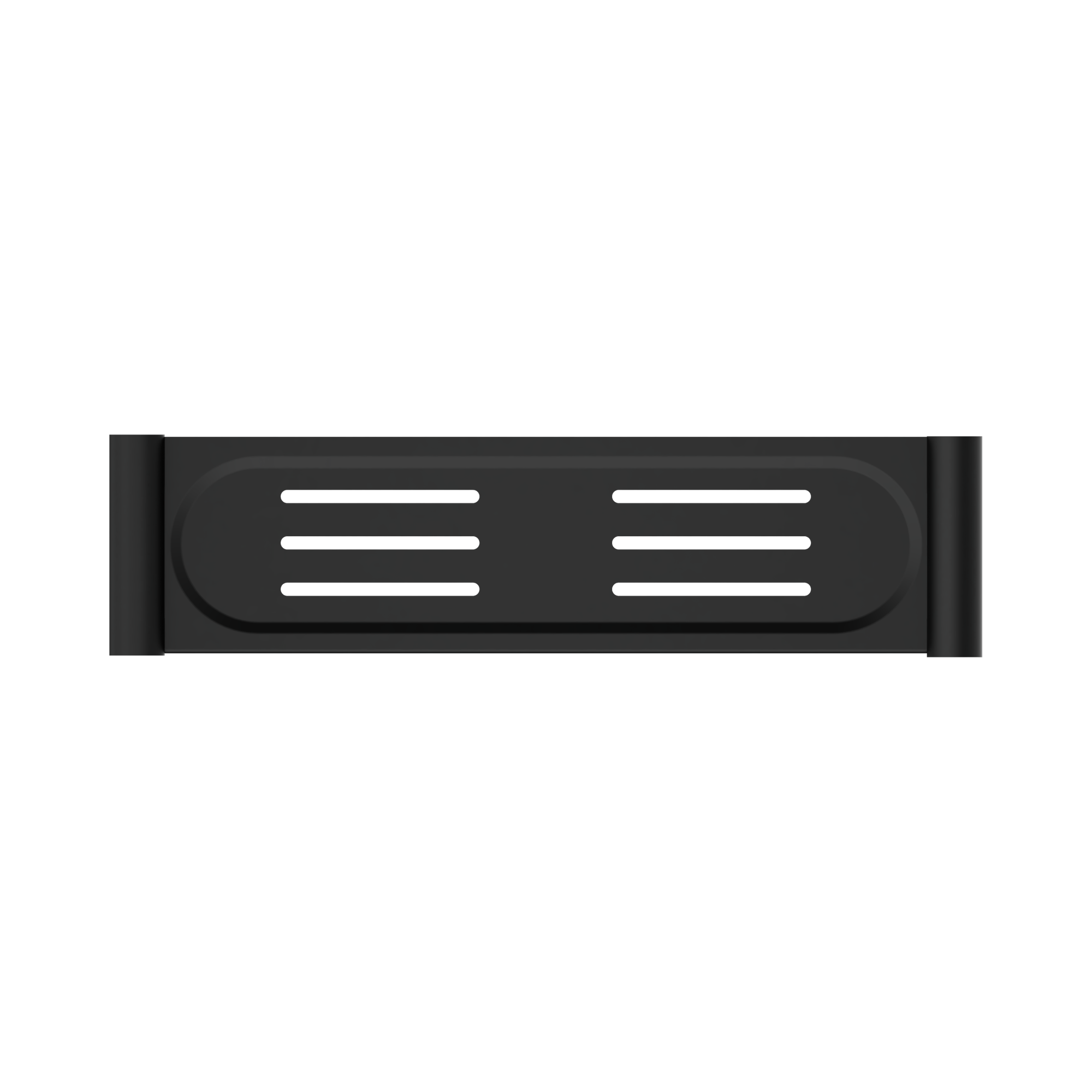 Nero New Mecca Metal Shower Shelf, Matte Black