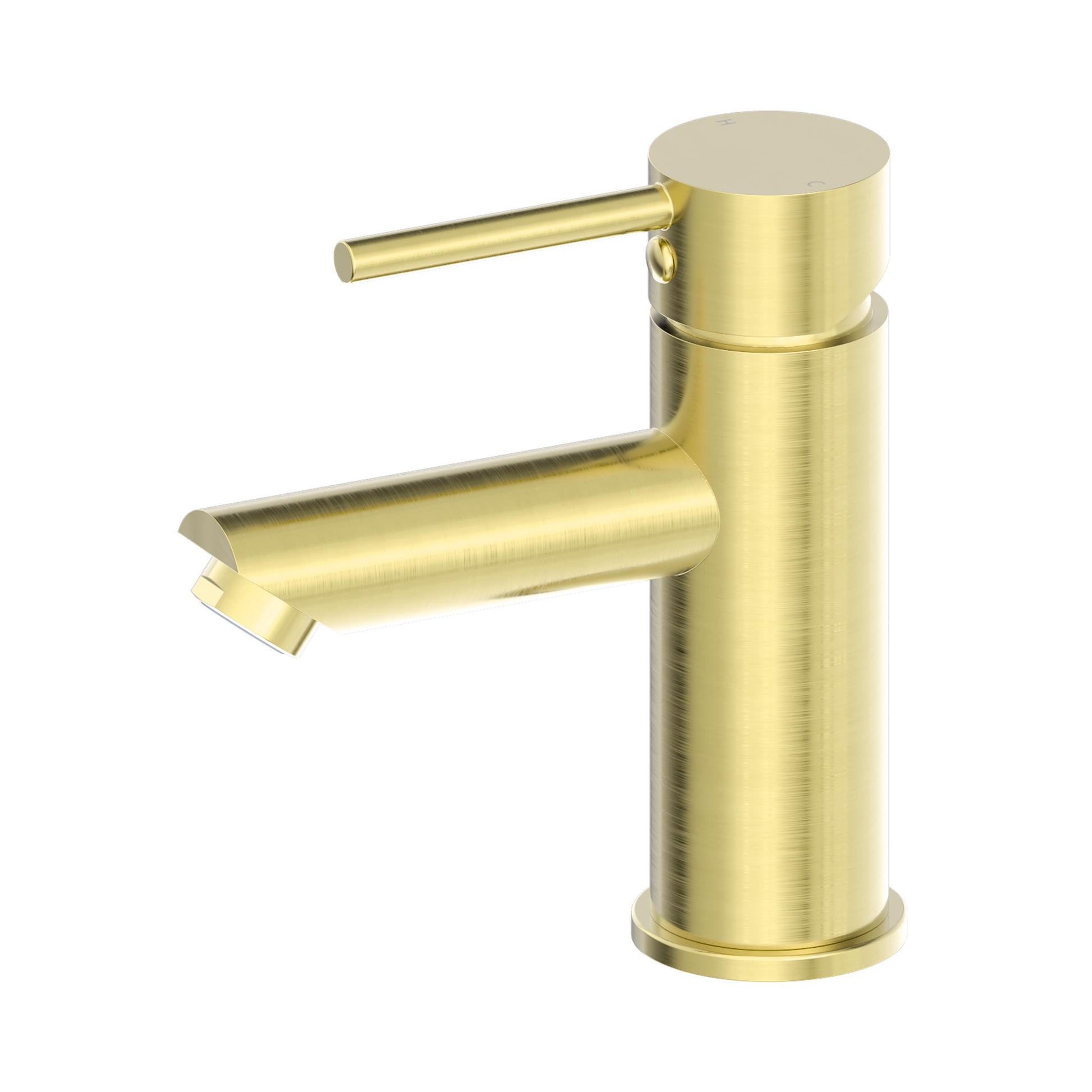 Nero Dolce Basin Mixer Straight Spout, Brushed Gold