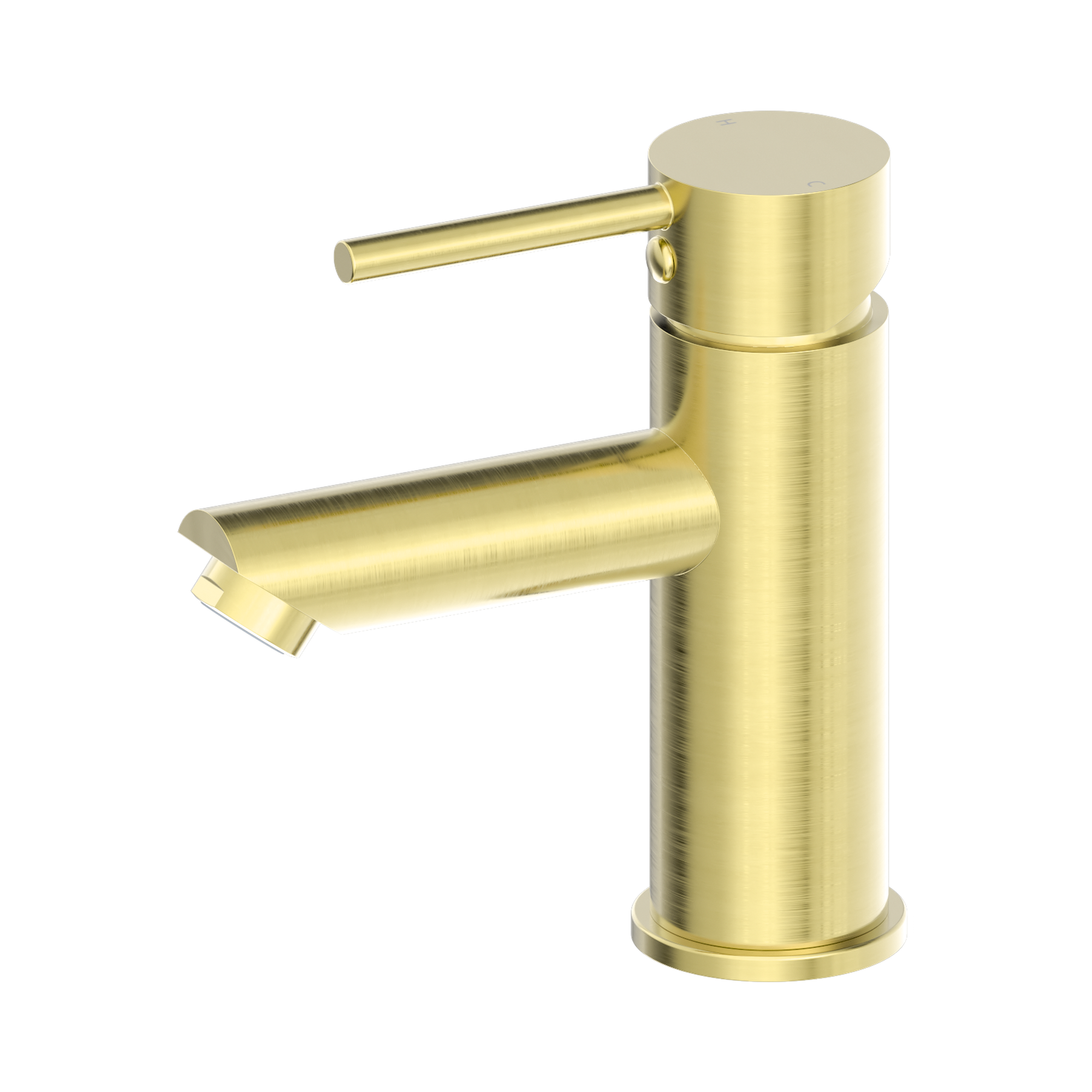 Nero Dolce Basin Mixer Straight Spout, Brushed Gold