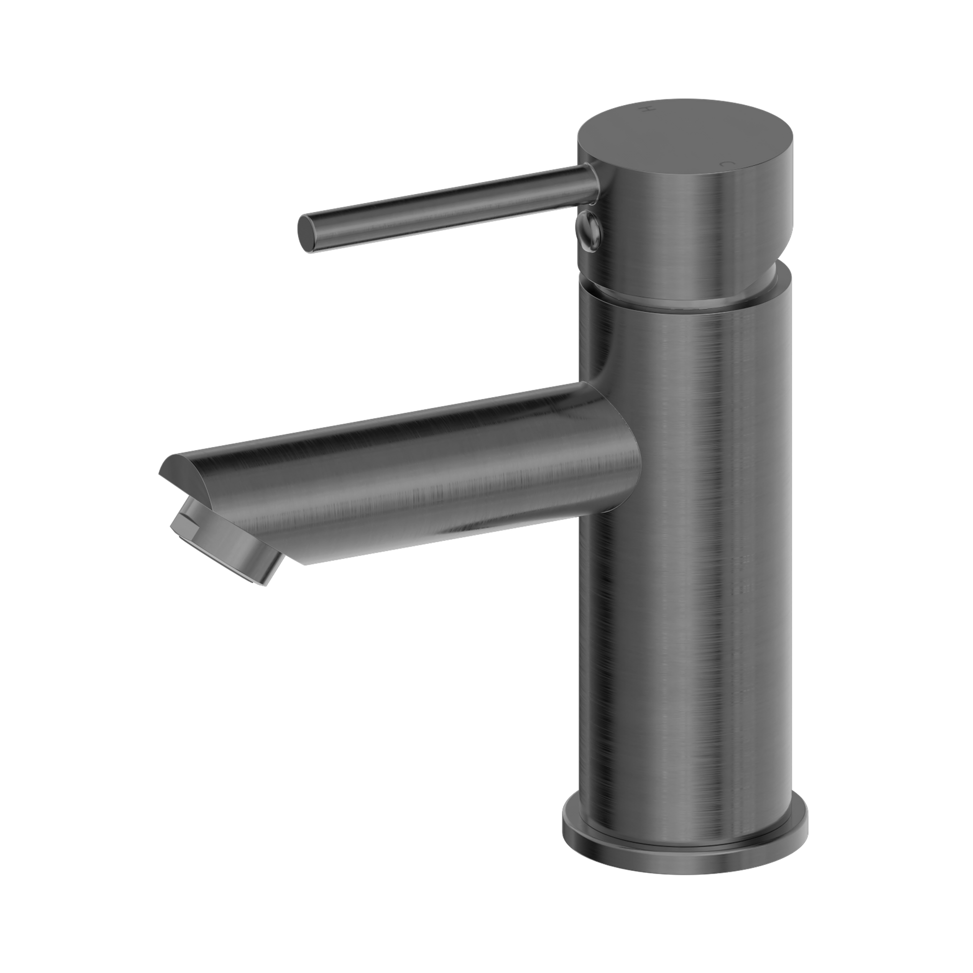 Nero Dolce Basin Mixer Straight Spout, Gun Metal