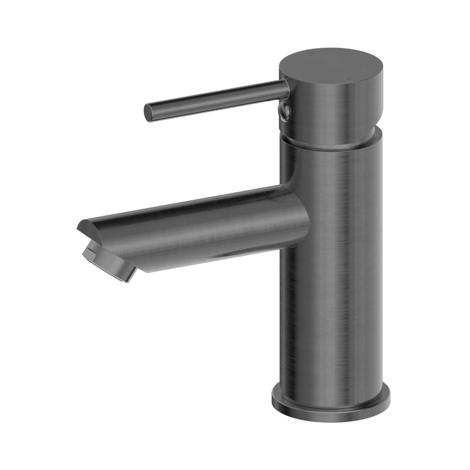 Nero Dolce Basin Mixer Straight Spout, Gun Metal