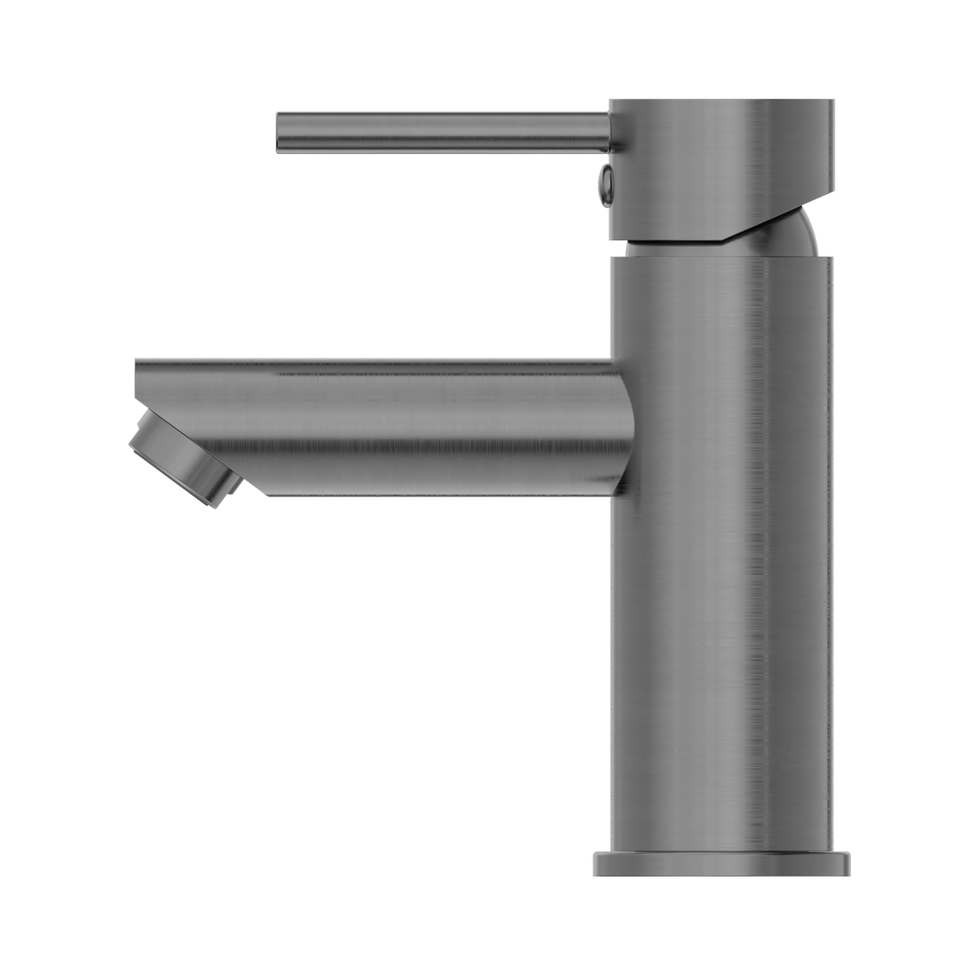 Nero Dolce Basin Mixer Straight Spout, Gun Metal