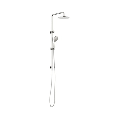 Nero Round Twin Shower With Air Shower I, Brushed Nickel