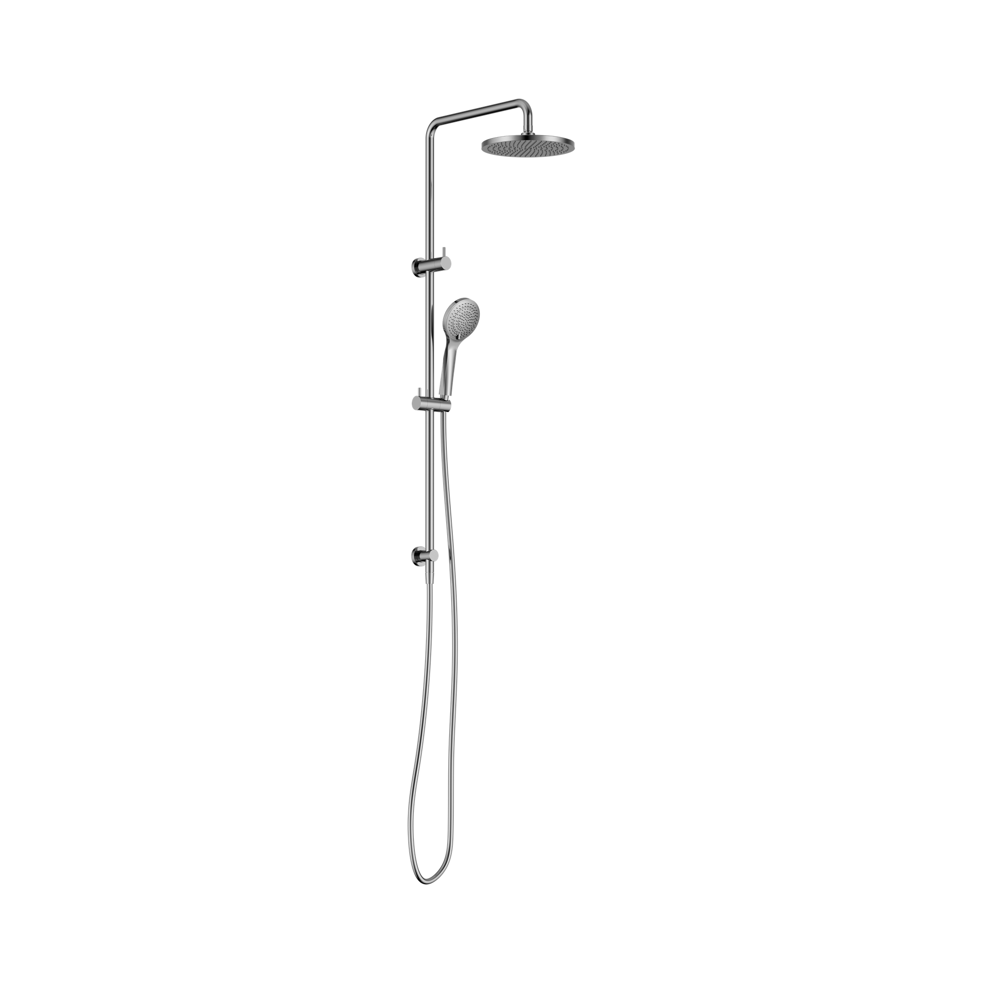 Nero Round Twin Shower With Air Shower I, Chrome