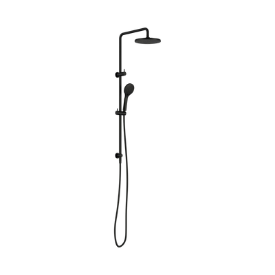 Nero Round Twin Shower With Air Shower I, Matte Black