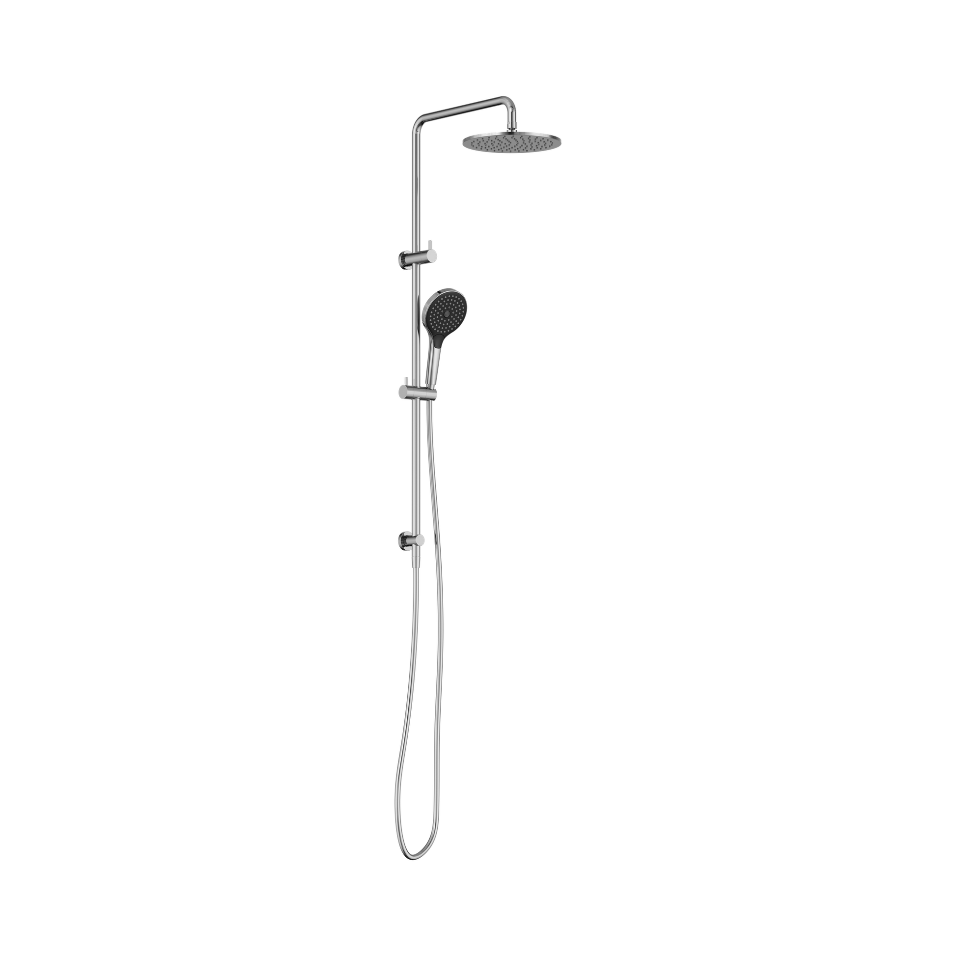 Nero Round Twin Shower With Air Shower II, Chrome