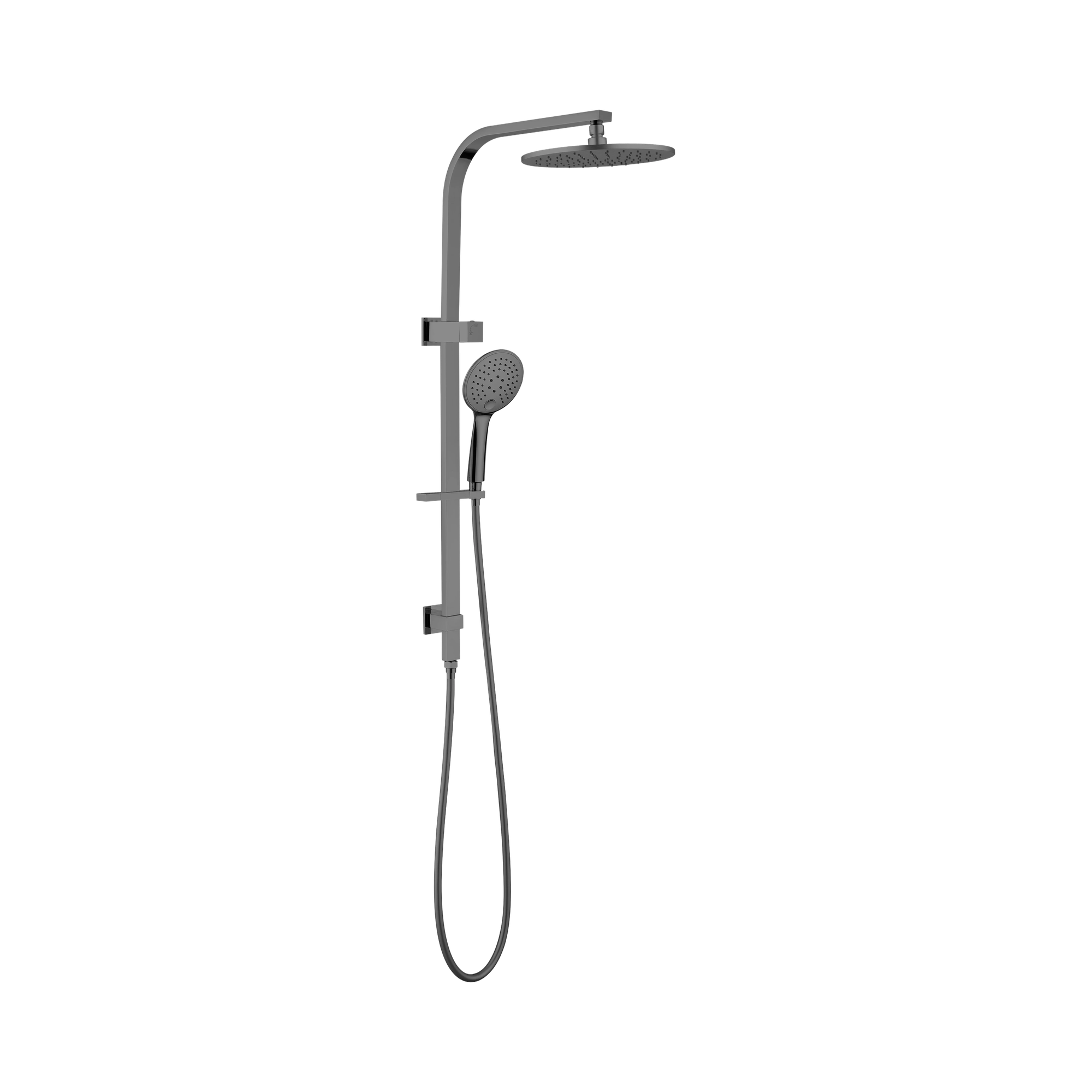 Nero Bianca Twin Shower, Gun Metal