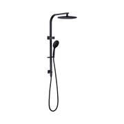 Nero Bianca Twin Shower, Matte Black