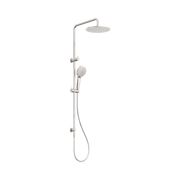 Nero Round Twin Shower, Brushed Nickel