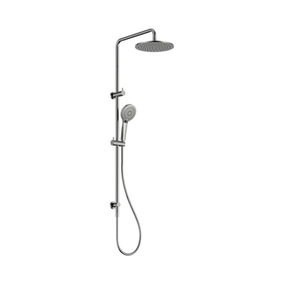 Nero Round Twin Shower, Chrome