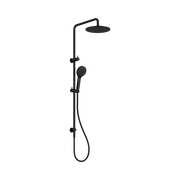 Nero Round Twin Shower, Matte Black