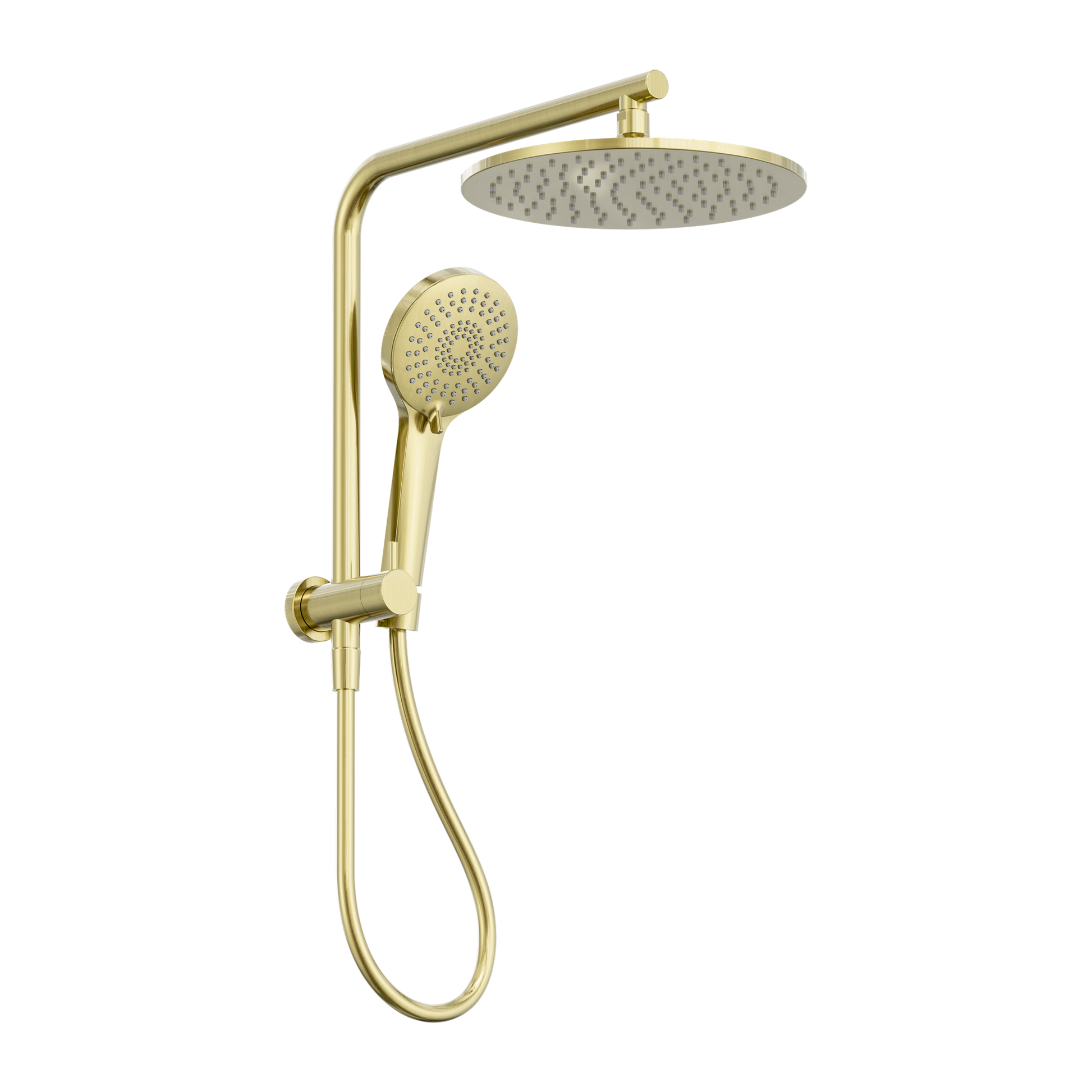 Nero Mecca 2 In 1 Twin Shower, Brushed Gold