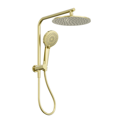 Nero Mecca 2 In 1 Twin Shower, Brushed Gold