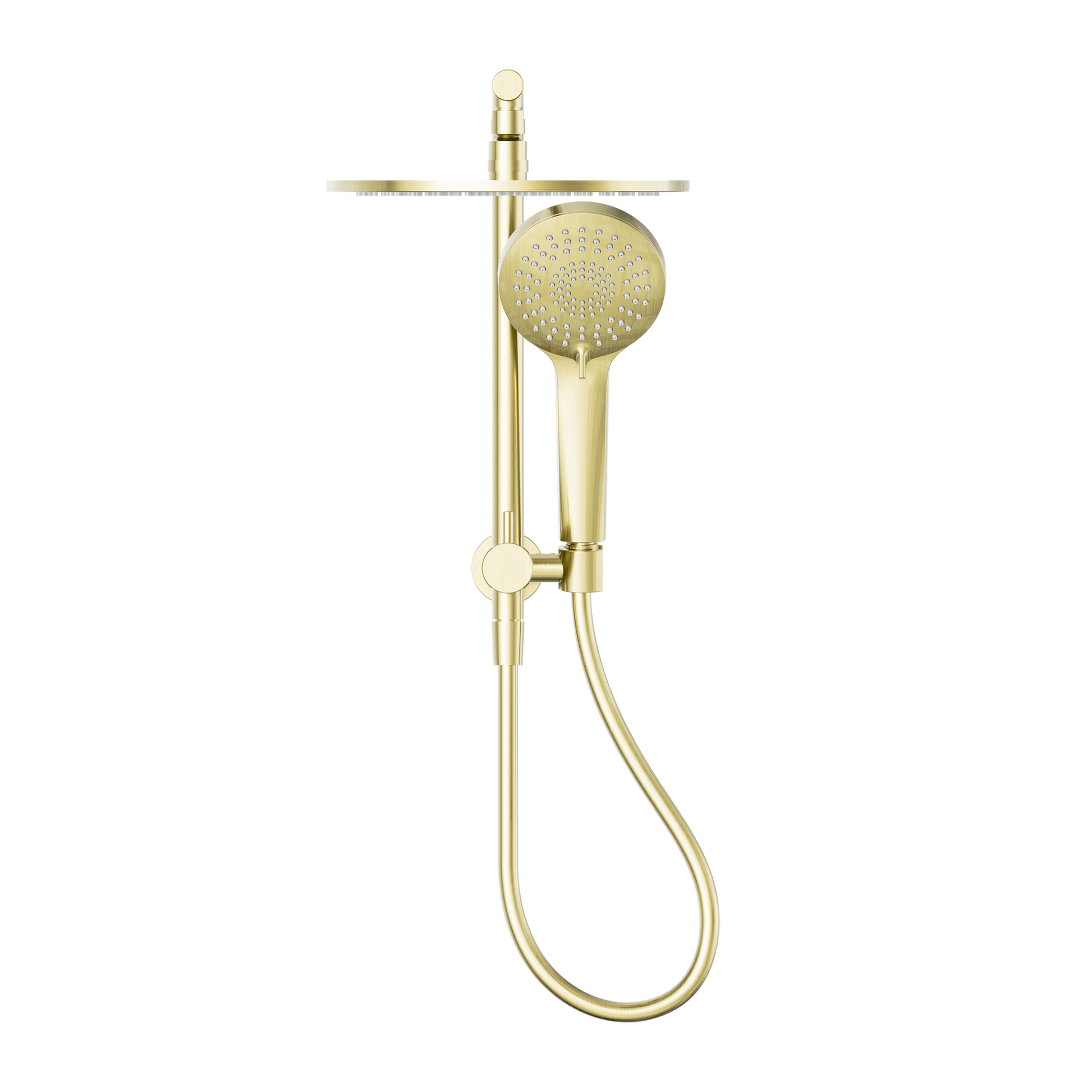 Nero Mecca 2 In 1 Twin Shower, Brushed Gold