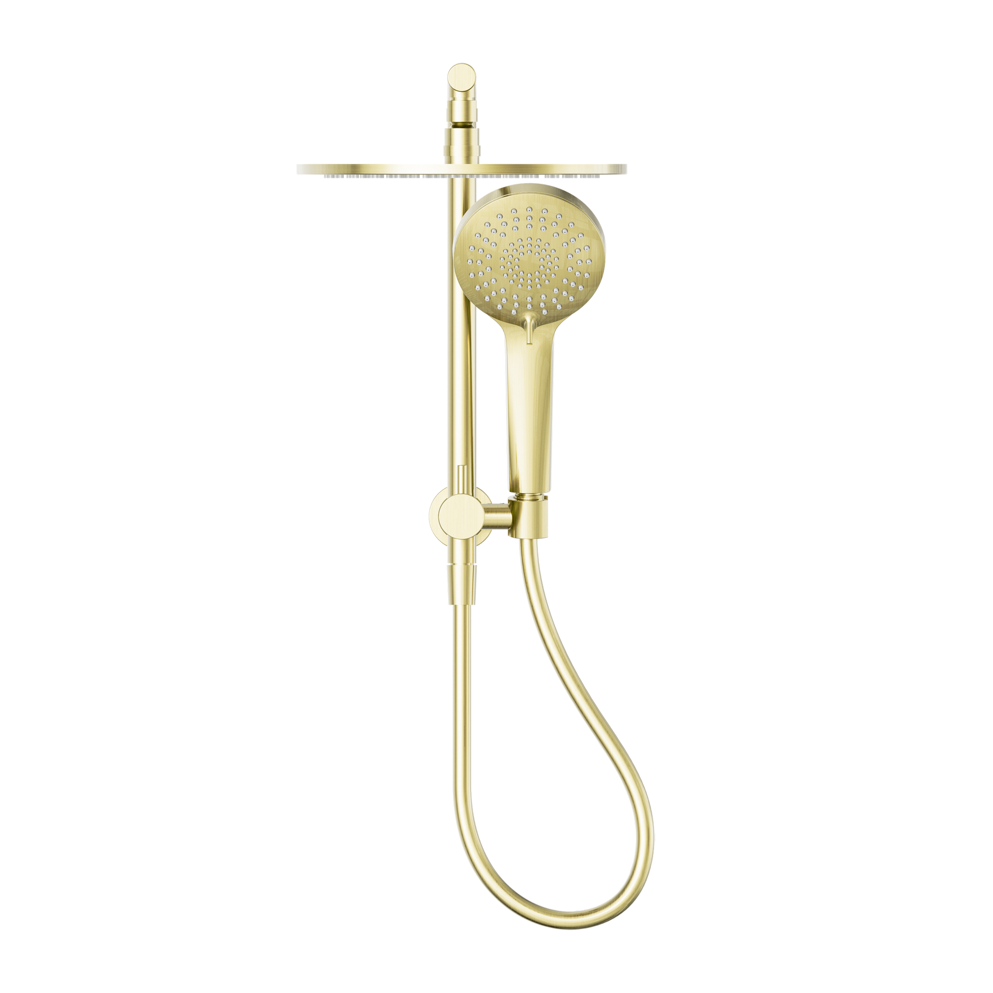 Nero Mecca 2 In 1 Twin Shower, Brushed Gold