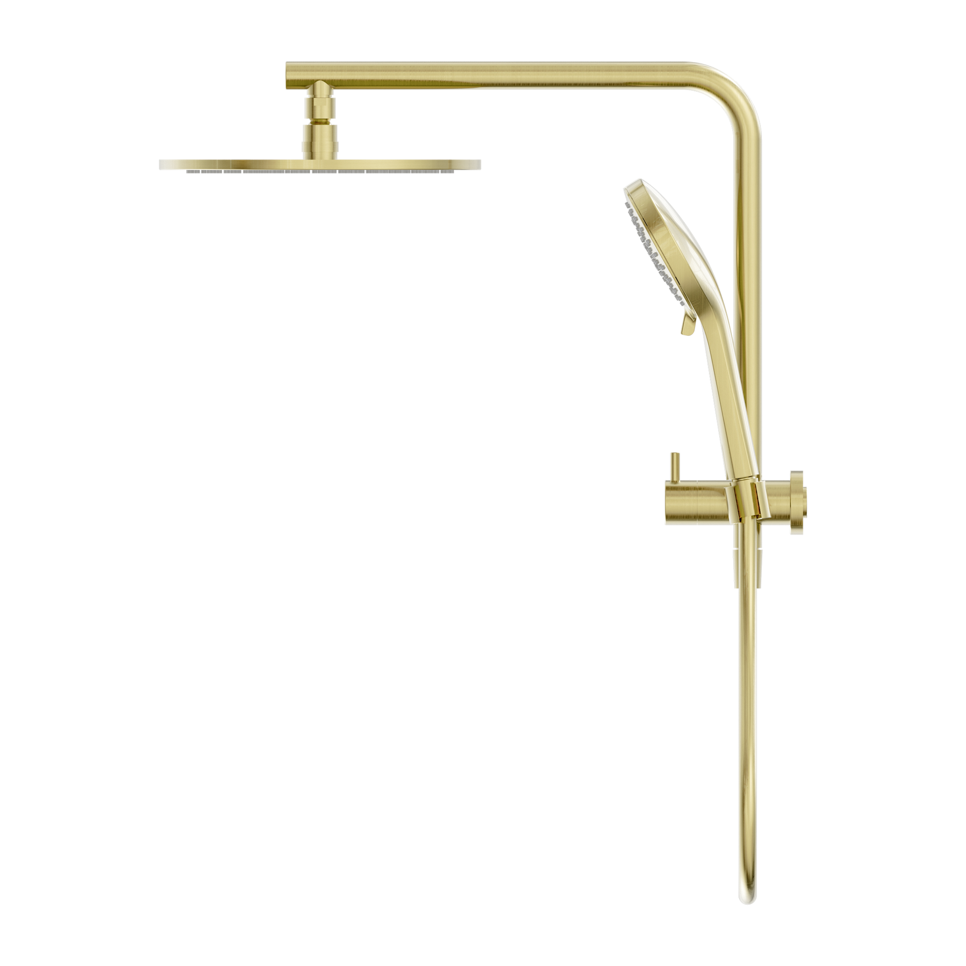Nero Mecca 2 In 1 Twin Shower, Brushed Gold