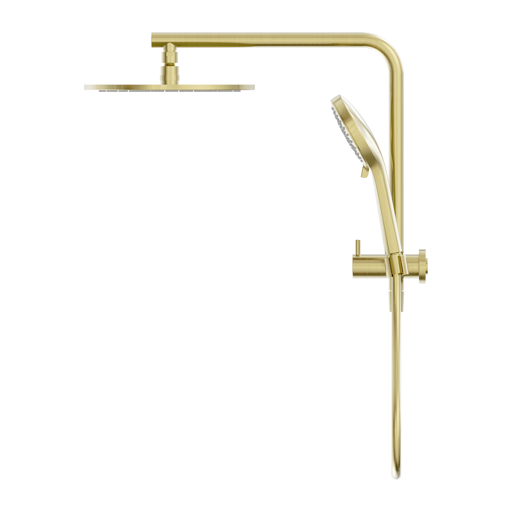 Nero Mecca 2 In 1 Twin Shower, Brushed Gold