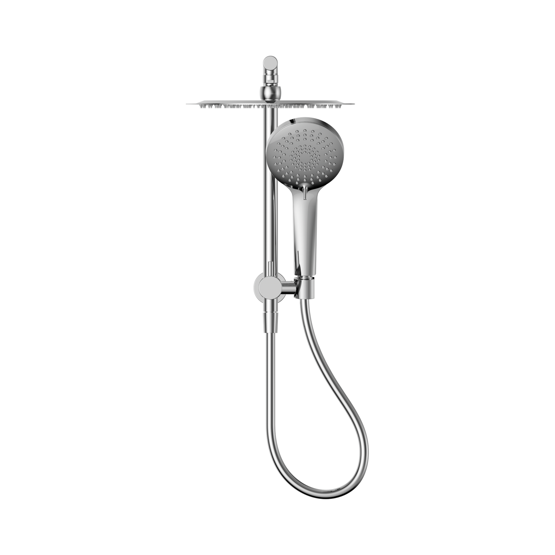 Nero Mecca 2 In 1 Twin Shower, Chrome