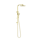 Nero Bianca Twin Shower, Brushed Gold