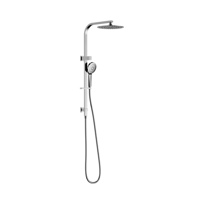 Nero Bianca Twin Shower, Chrome