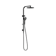 Nero Bianca Twin Shower, Matte Black
