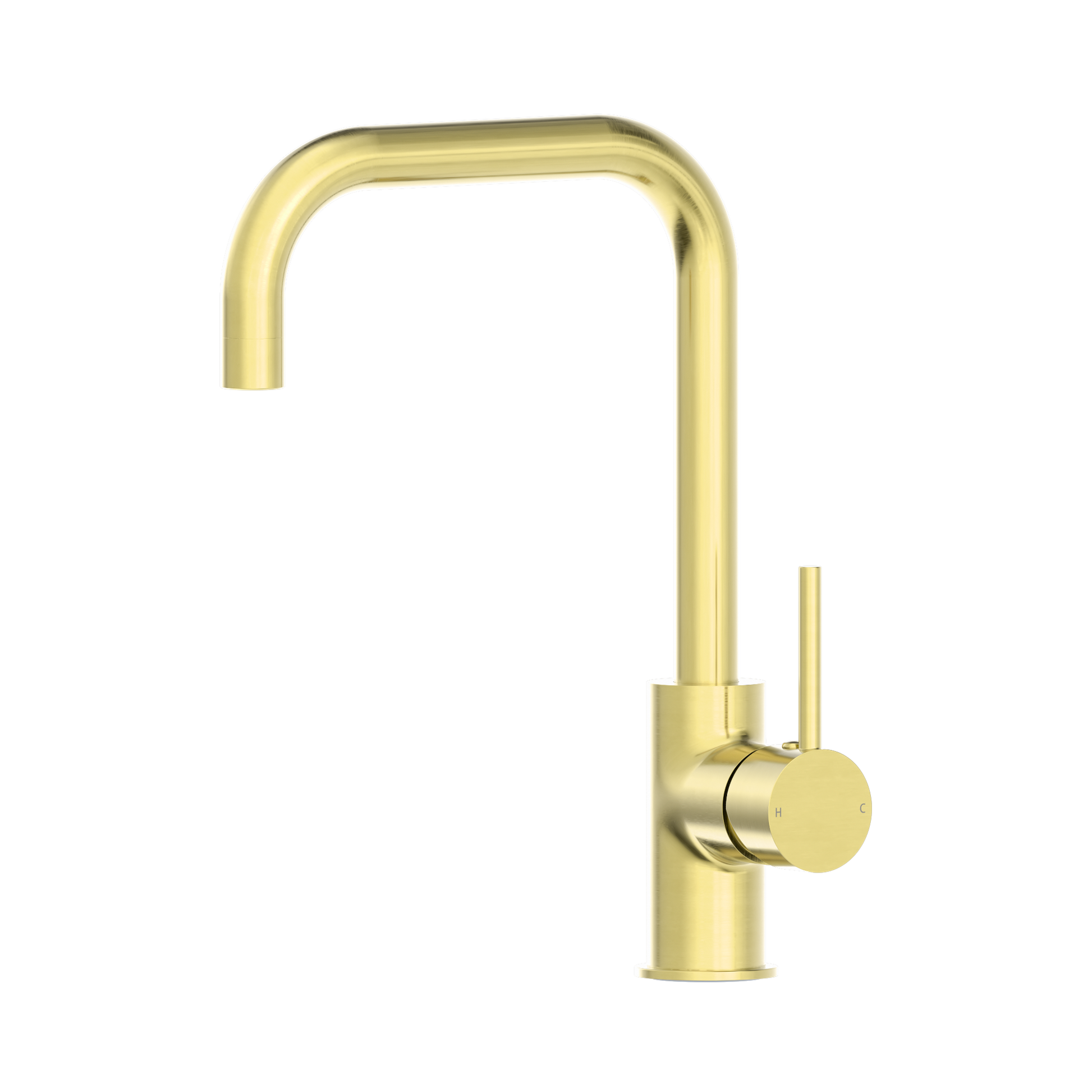 Nero Dolce Kitchen Mixer Square Shape, Brushed Gold