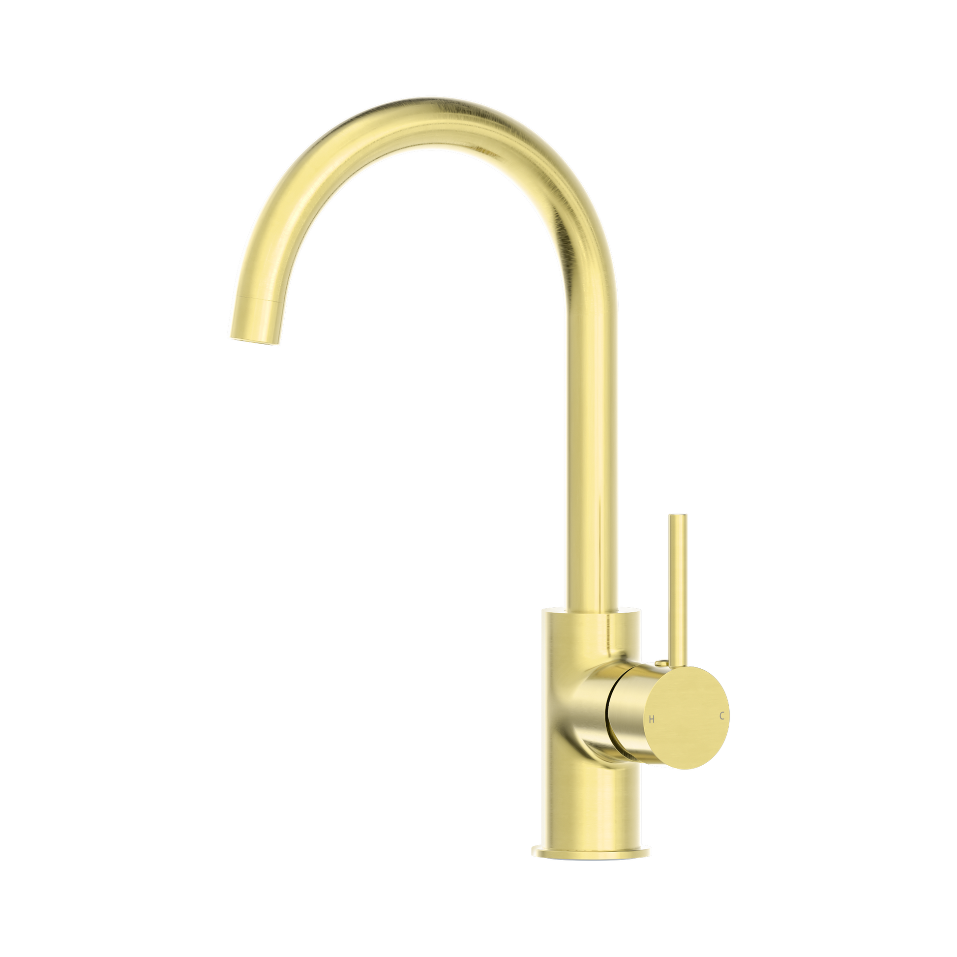 Nero Dolce Kitchen Mixer Gooseneck, Brushed Gold