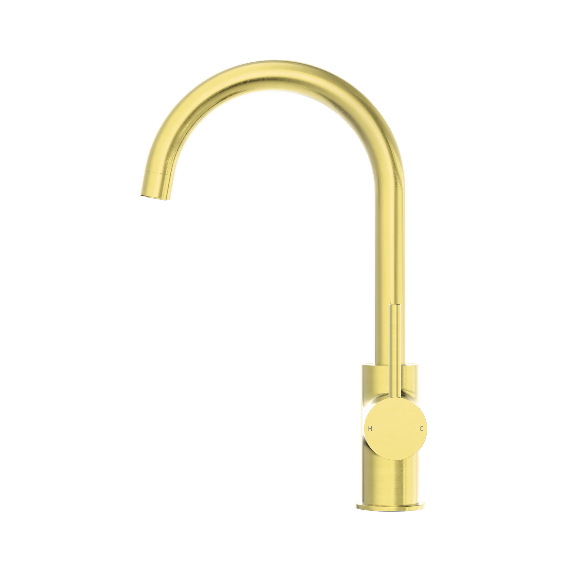 Nero Dolce Kitchen Mixer Gooseneck, Brushed Gold