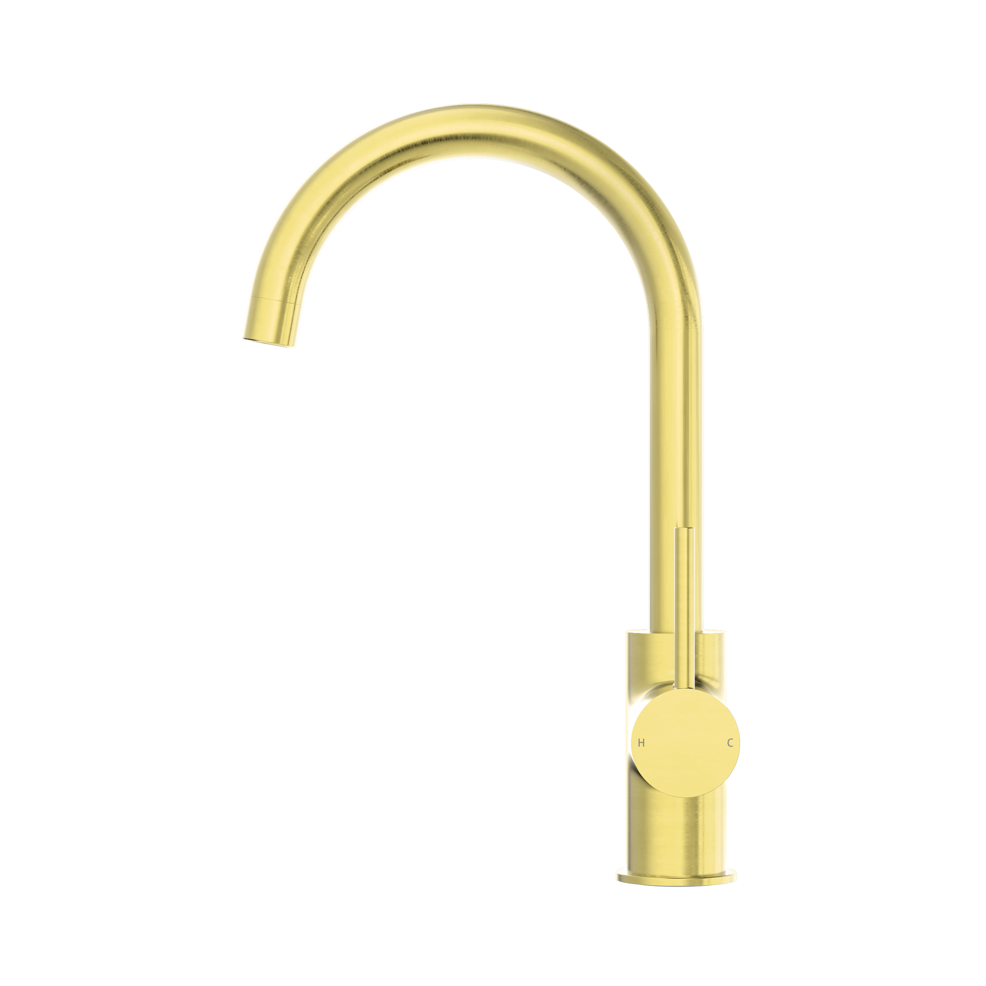 Nero Dolce Kitchen Mixer Gooseneck, Brushed Gold