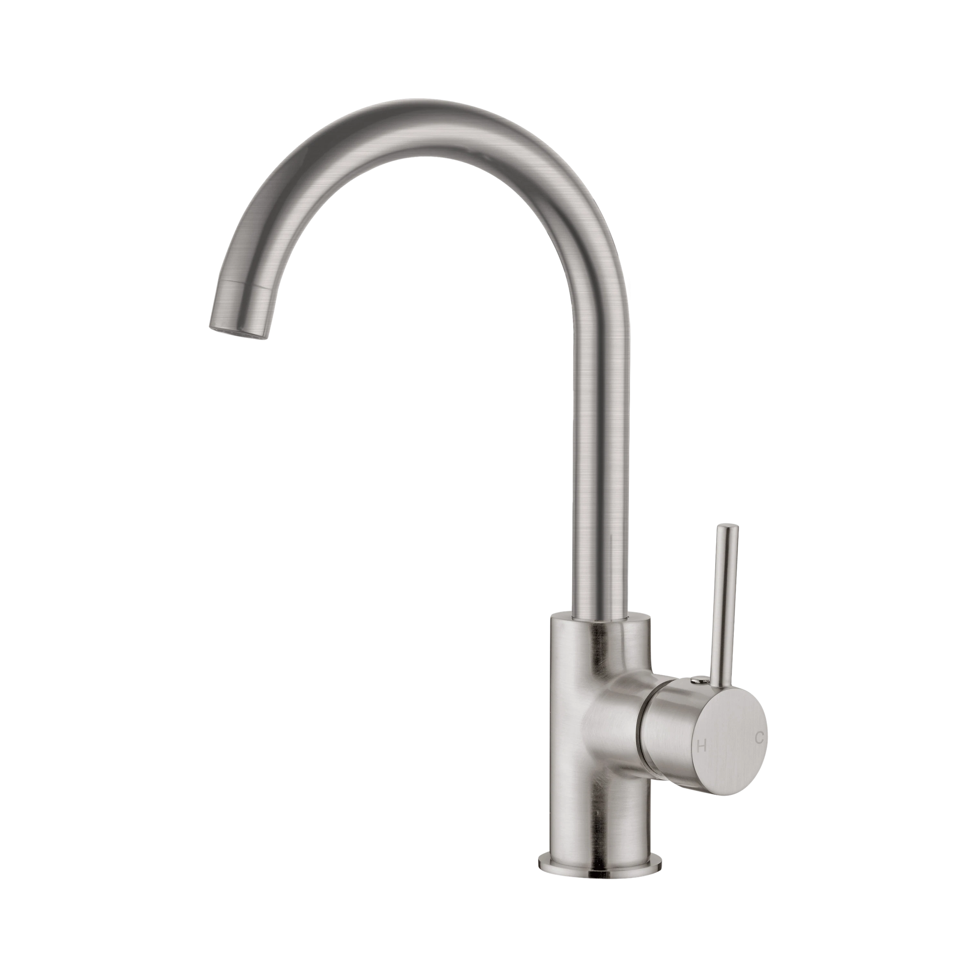 Nero Dolce Kitchen Mixer Gooseneck, Brushed Nickel
