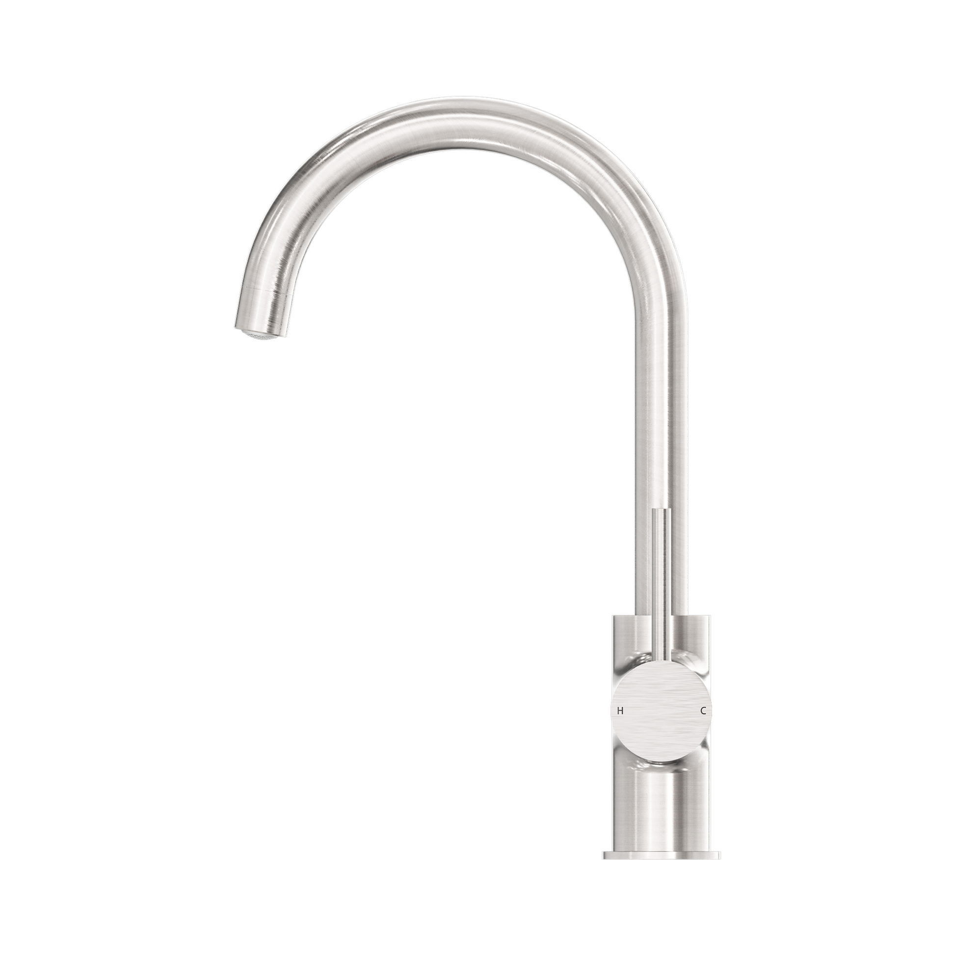 Nero Dolce Kitchen Mixer Gooseneck, Brushed Nickel