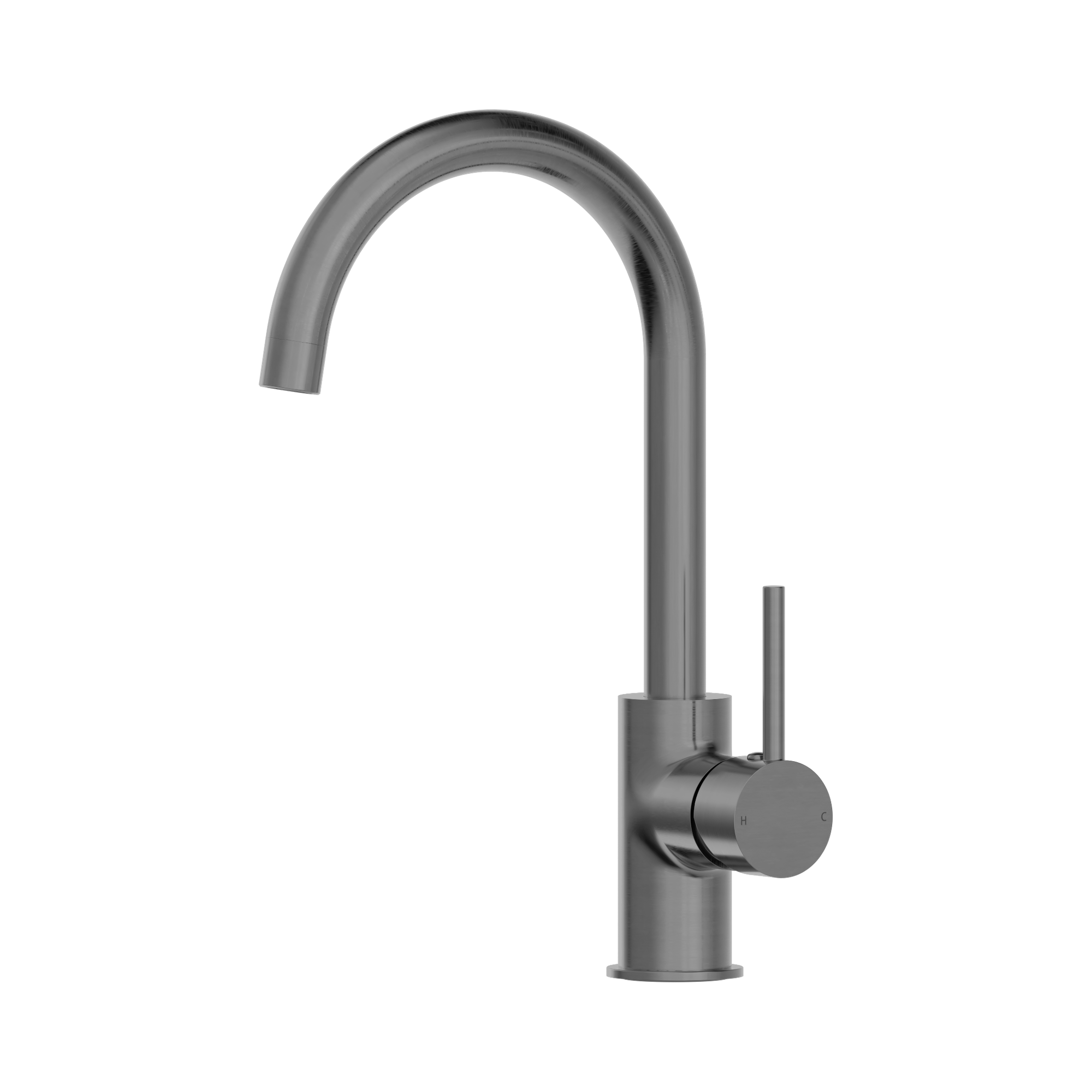Nero Dolce Kitchen Mixer Gooseneck, Gun Metal