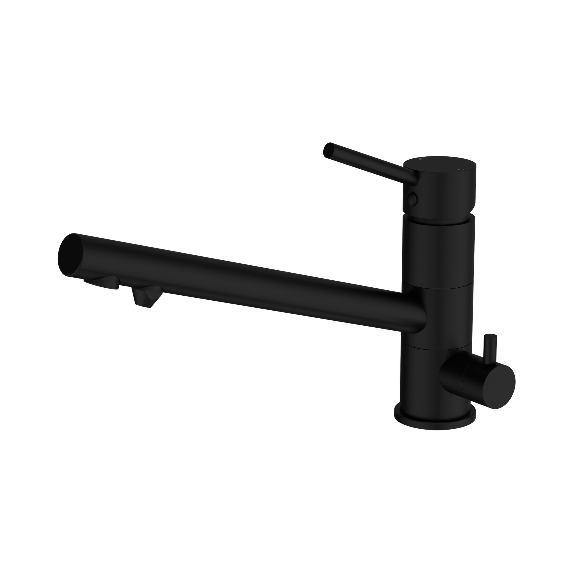 Nero Dolce Three-Way Kitchen Mixer, Matte Black