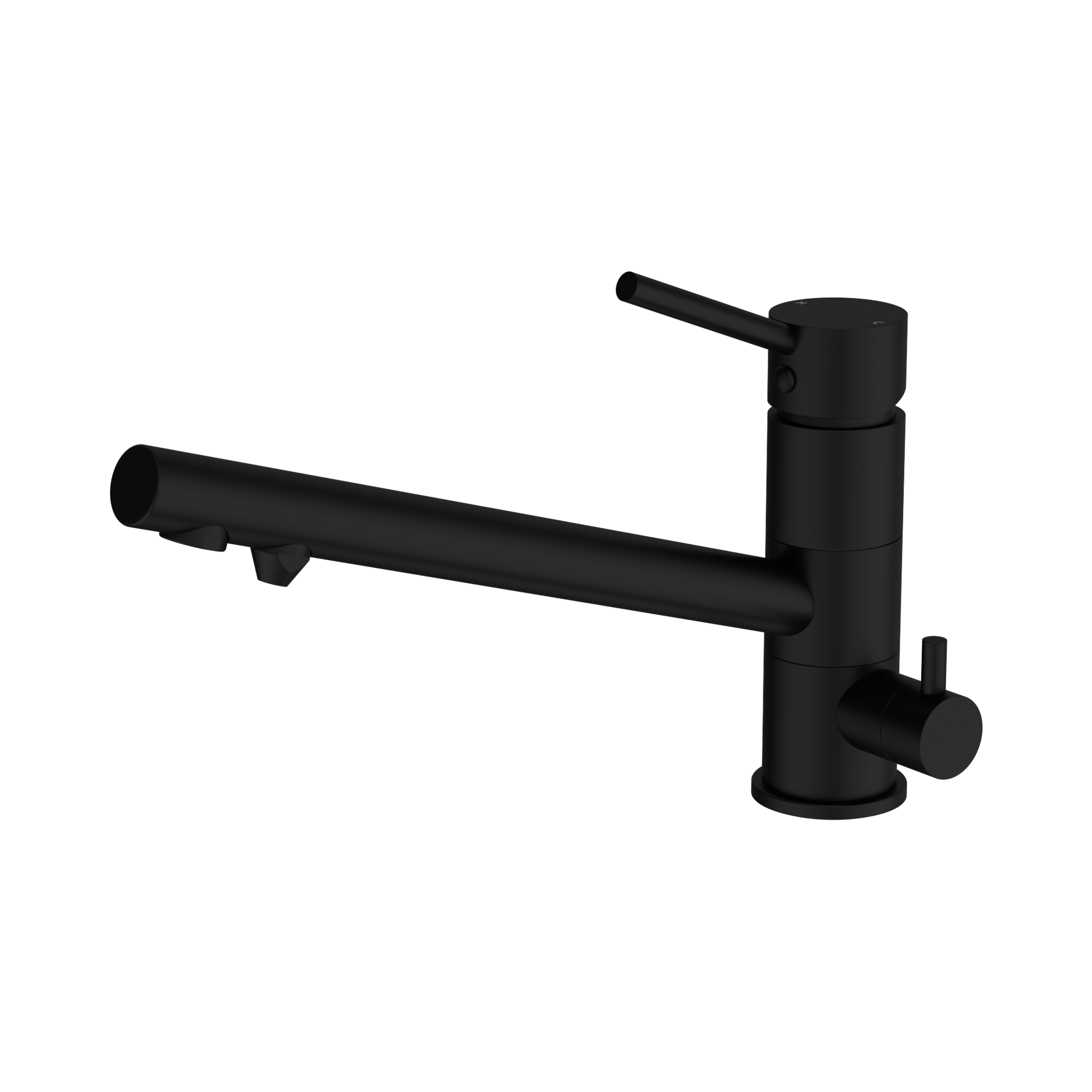 Nero Dolce Three-Way Kitchen Mixer, Matte Black