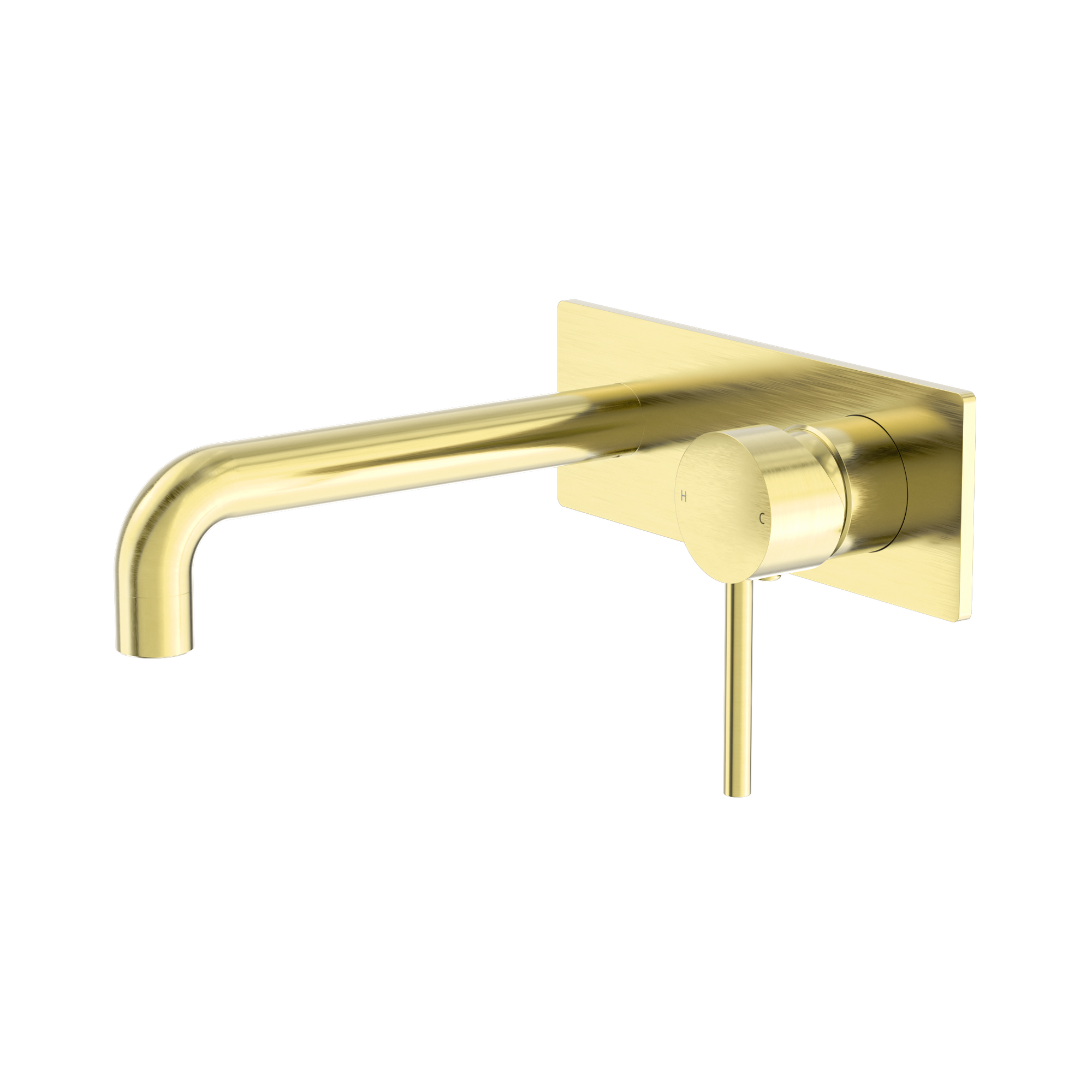 Nero Dolce Wall Mixer Set, Brushed Gold