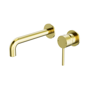 Nero Dolce Wall Mixer Set Separate Back Plate, Brushed Gold