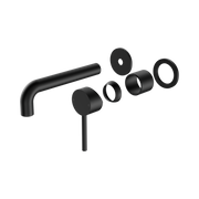 Nero Dolce Wall Mixer Set Separate Back Plate Trim Kits Only, Matte Black