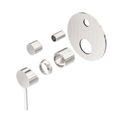 Nero Dolce Shower Mixer With Diverter Trim Kits Only, Brushed Nickel
