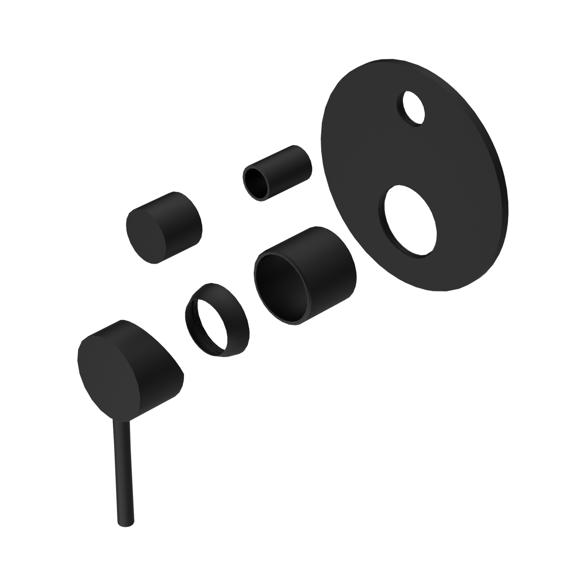 Nero Dolce Diverter Mixer Trim Kits Only, Matte Black