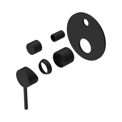 Nero Dolce Shower Mixer With Diverter Trim Kits Only, Matte Black