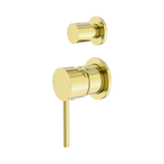 Nero Dolce Diverter Mixer Separate Back Plate, Brushed Gold