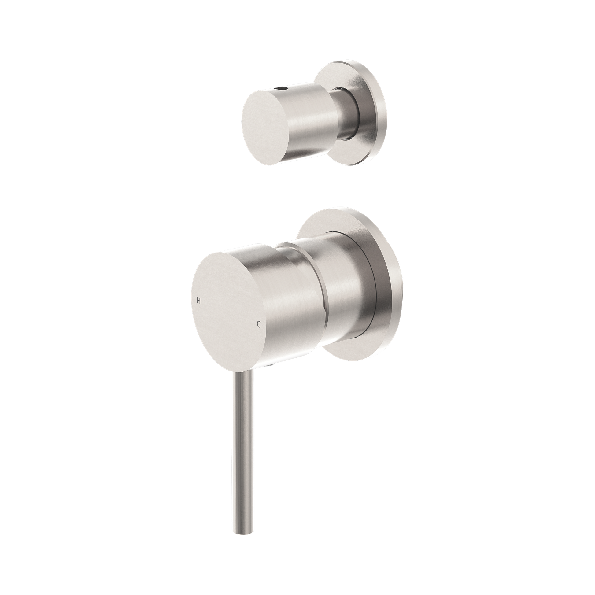 Nero Dolce Diverter Mixer Separate Back Plate, Brushed Nickel