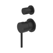 Nero Dolce Diverter Mixer Separate Back Plate, Matte Black