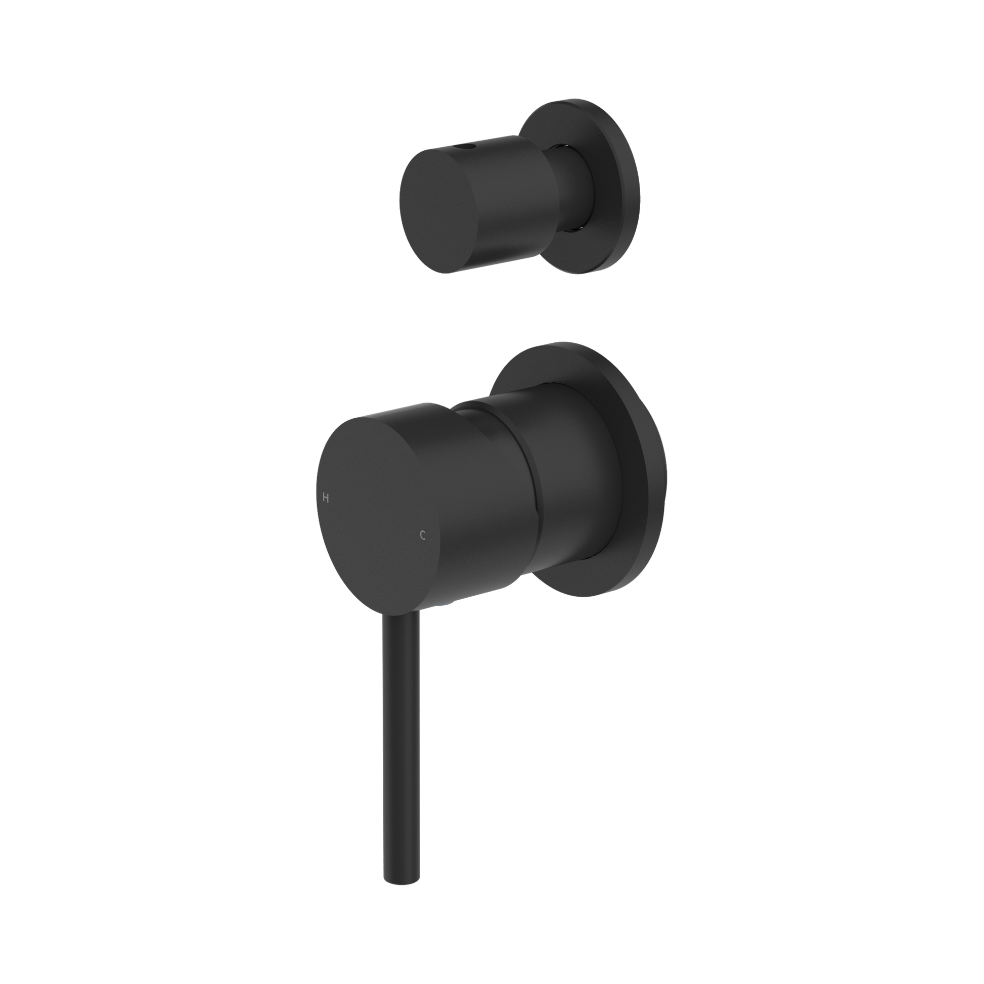 Nero Dolce Diverter Mixer Separate Back Plate, Matte Black