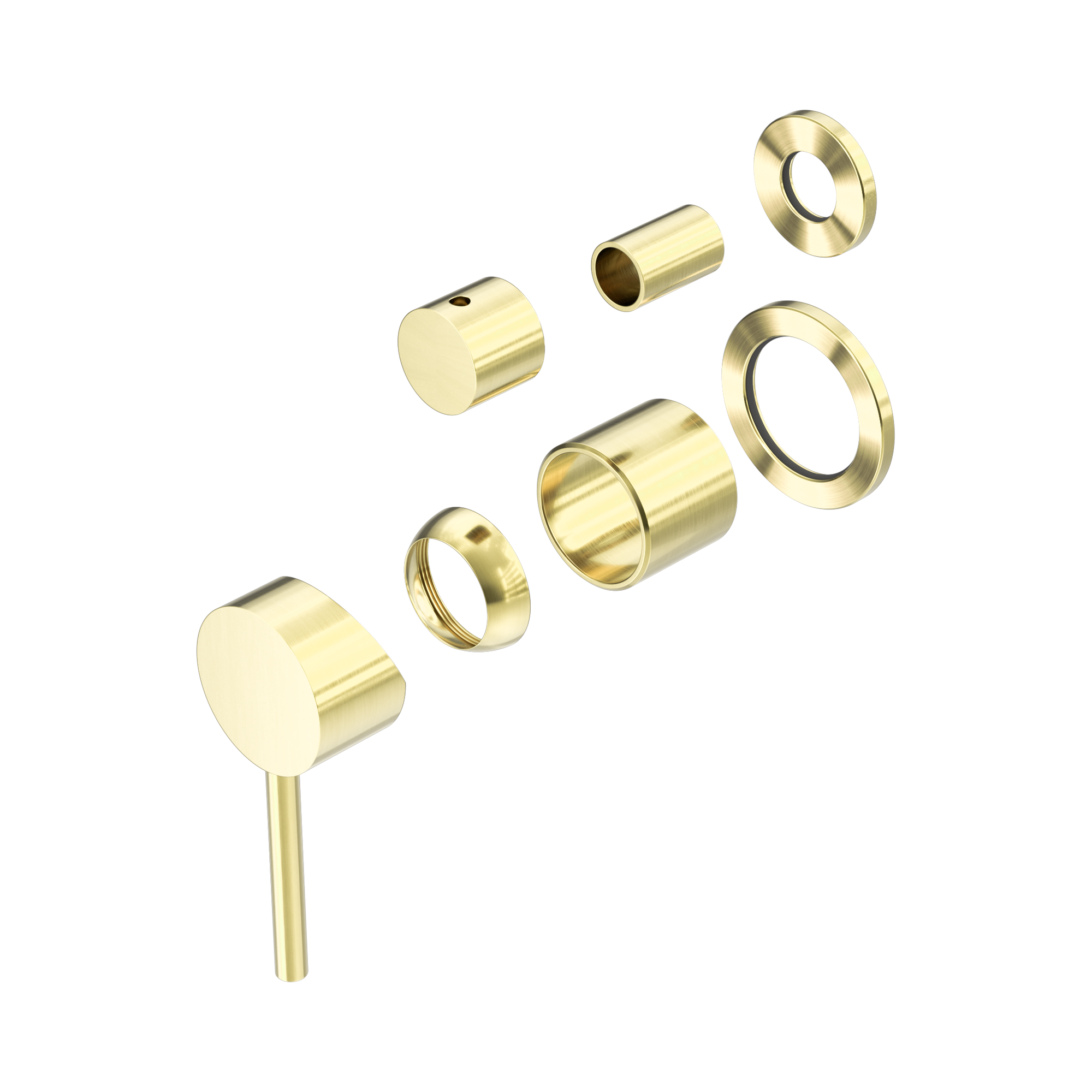 Nero Dolce Diverter Mixer Separate Back Plate Trim Kits Only, Brushed Gold