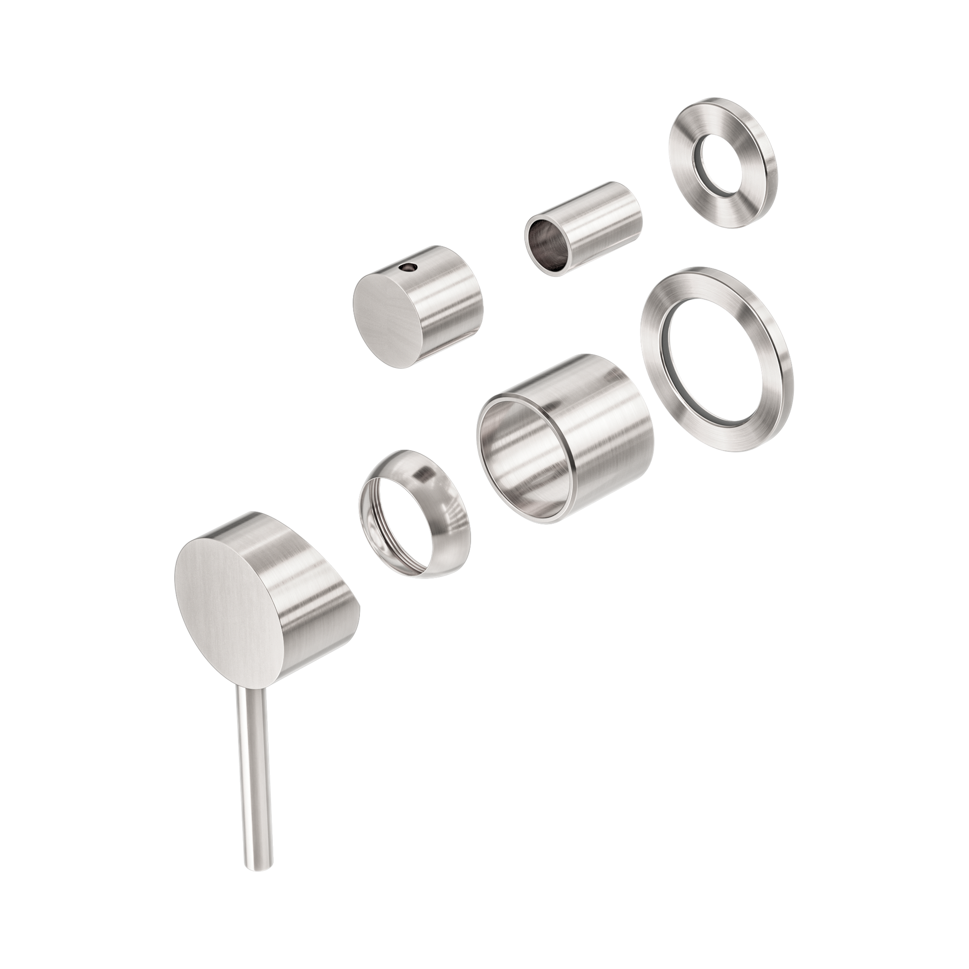 Nero Dolce Diverter Mixer Separate Back Plate Trim Kits Only, Brushed Nickel